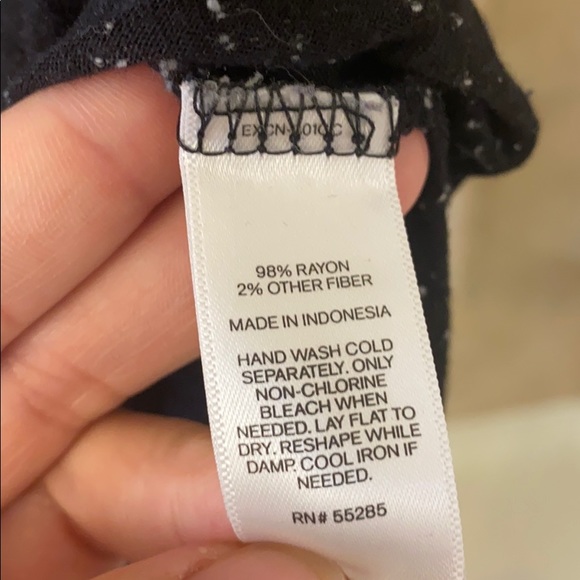 Express One Eleven marled black quarter length tee - Picture 6 of 6